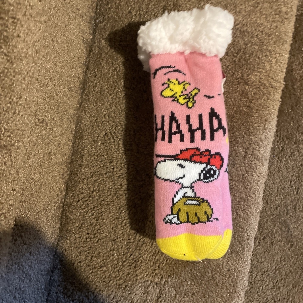 Kids Sherpa Lined Socks  PEANUTS Socks  New with‎ Tag